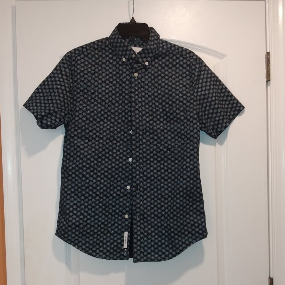 Men's Print Short Sleeve Button Down